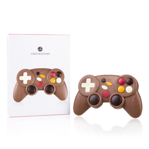 Manette en chocolat, gamepad en chocolat au lait