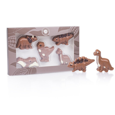 ensemble de dinosaures en chocolat