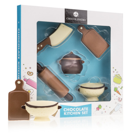 Ensemble pour cuisinier en chocolat au lait