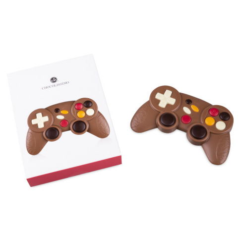 Manette en chocolat, gamepad en chocolat au lait