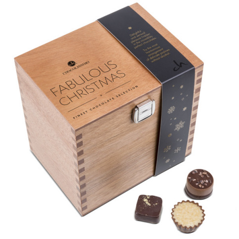 Coffret de pralinés de Noël