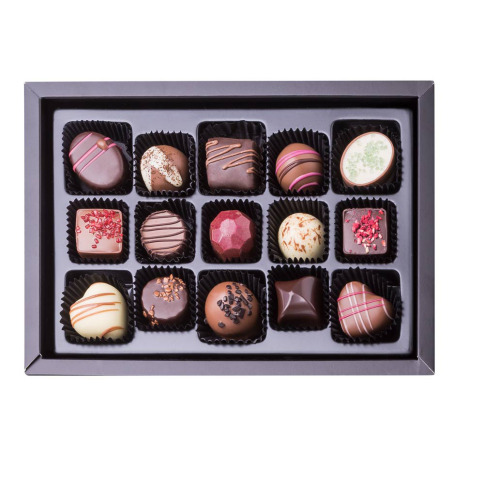 chocolate pralines, chocolate box with picture