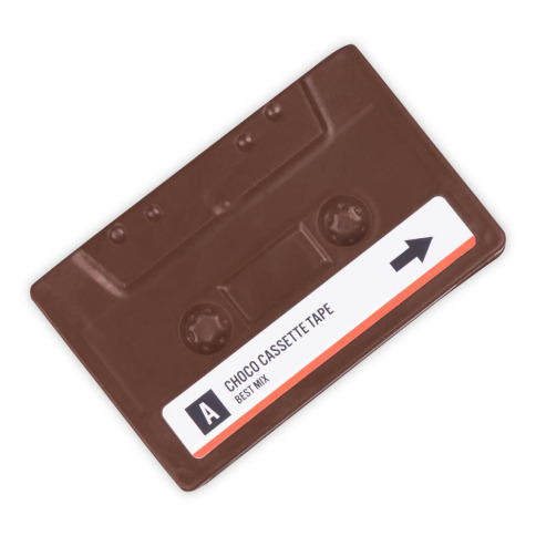 Cassette audio en chocolat