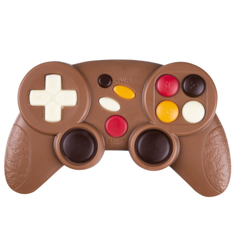 Manette en chocolat, gamepad en chocolat au lait