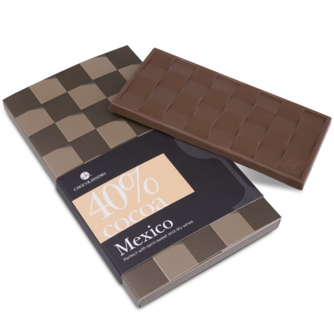 Tablette de chocolat avec 40% de cacao