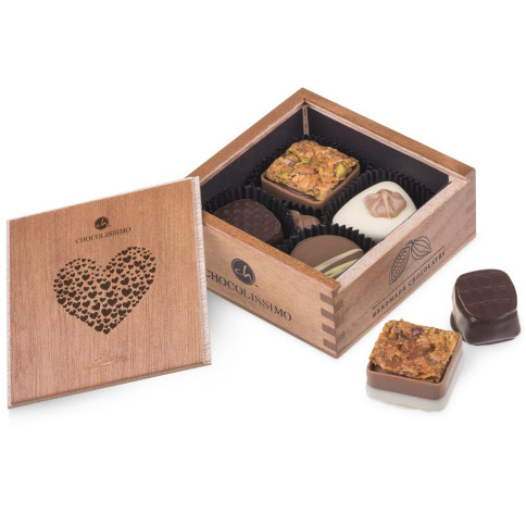 Cadeau pour la Sain Valentin, coffret chocolats à offrir à la Saint Valentin