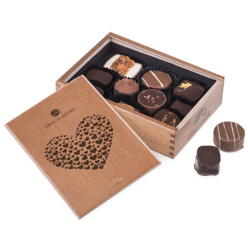 Coffret de chocolat gravable pour les amoureux