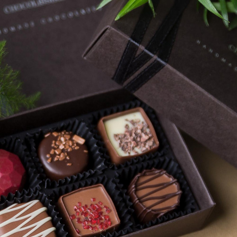 Chocolat praliné cadeau élégant