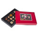Boîte de chocolats avec votre photo-cadre rouge L