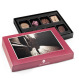 Boîte de chocolats avec votre photo-cadre rose