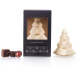 Sapin de Noël de Luxe en chocolat blanc avec pralinés
