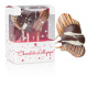 Sucettes en chocolat en forme de coeurt