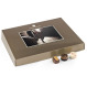 Boîte de chocolats avec votre photo-cadre gold XL