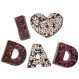 I Love Dad en chocolat noir