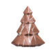 Sapin de Noël de Luxe en chocolat au lait avec pralinés