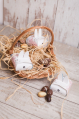 Boîte lapin avec oeufs en chocolat
