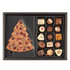 Boîte chocolats de Noel personnalisable Sapin Or