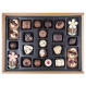 Boîte de chocolats Chocoliscious avec un tableau
