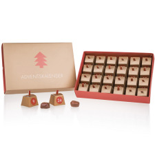 Calendrier de l'avent chocolat praliné