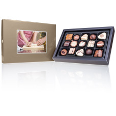 chocolate pralines, chocolate box with picture