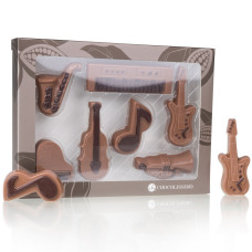 Ensemble musicien en chocolat