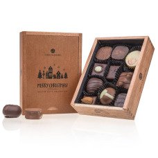 Coffret de 10 pralinés sans alcool pour Noël