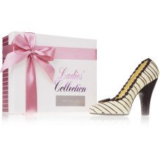 Soulier en chocolat, haut talon en chocolat blanc