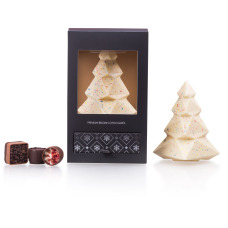 Sapin de Noel en chocolat blanc