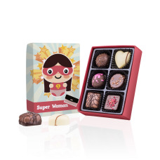 Boîte de chocolat super Woman pour toutes les femmes